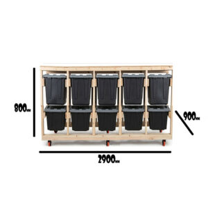 5 Row 10 Container shelving